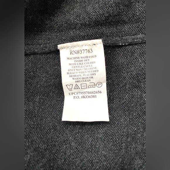 Grey V-Neck Sweater - Picture 4 of 4